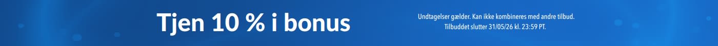 Blåt reklamebanner med budskabet 
