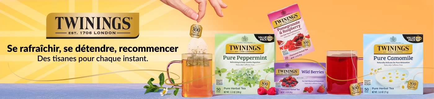 Twinings - Des tisanes pour chaque instant.