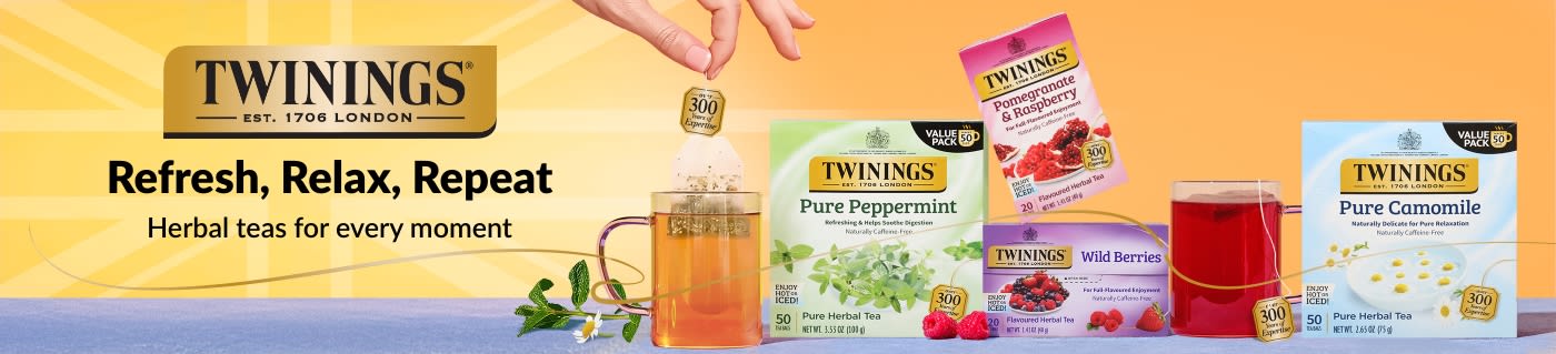 Twinings - Herbal teas for every moment.