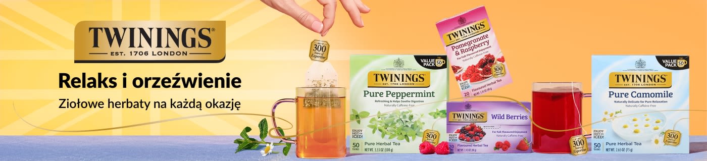 Twinings – ziołowe herbaty na każdą chwilę.