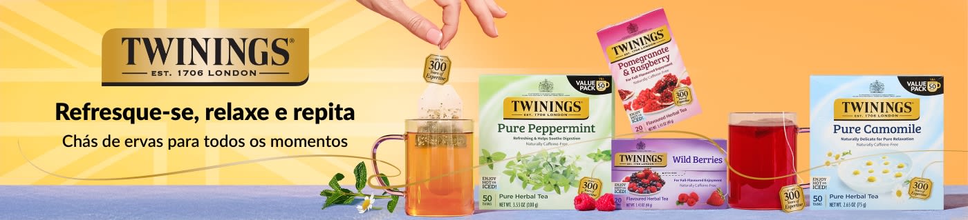 Twinings. Chás de ervas para todos os momentos.