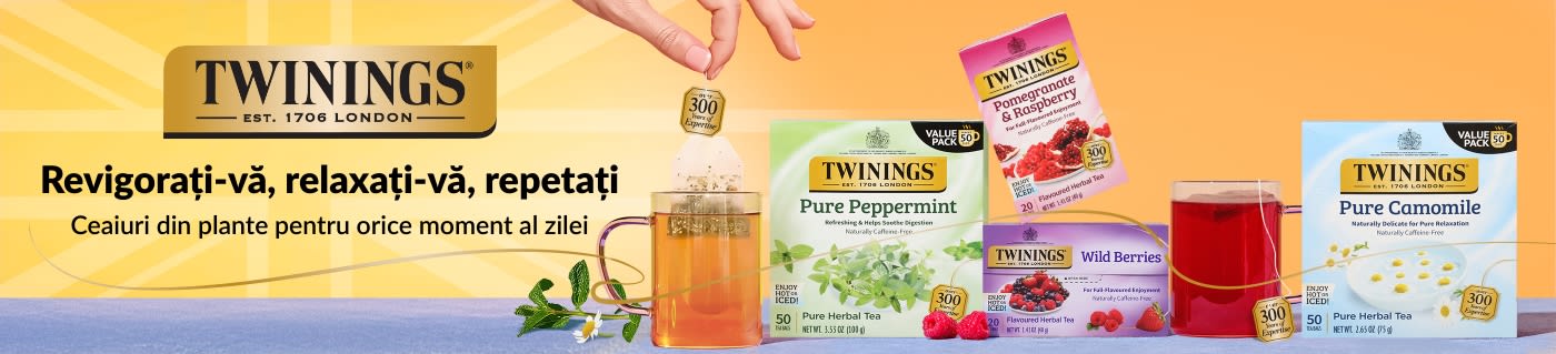 Twinings - Ceaiuri din plante pentru orice moment al zilei