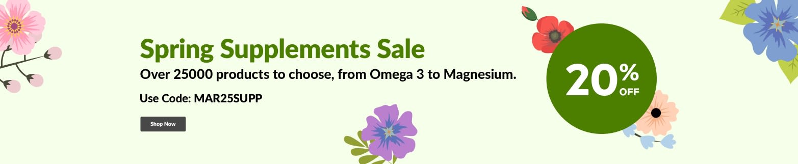 SPRING SUPPLEMENTS SALE 20% OFF SUPPLEMENTS