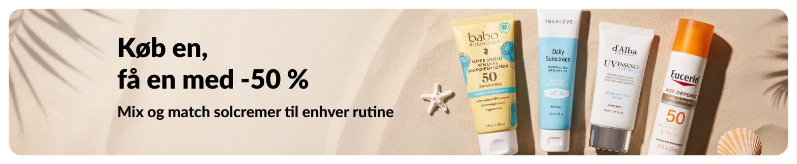 iHerb solcreme-kampagnebanner med 