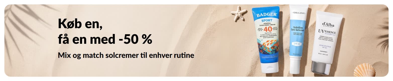 iHerb solcreme-kampagnebanner med 