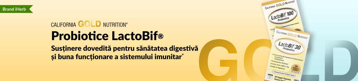 Probioticul California Gold Nutrition LactoBif® oferă susținere pentru digestie și imunitate*: disponibil doar la iHerb.