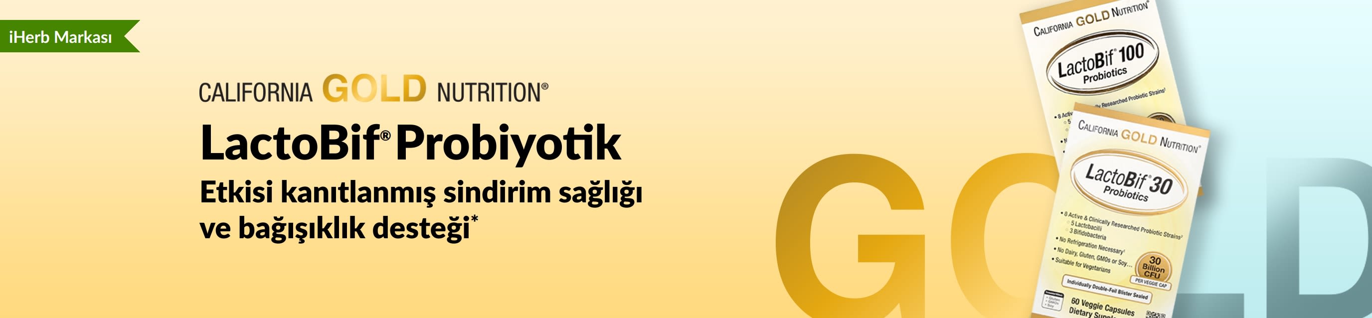 California Gold Nutrition LactoBif® Probiyotik takviyesi, sindirim sağlığı ve bağışıklığı desteklemeye yardımcı olur*, yalnızca iHerb’de.