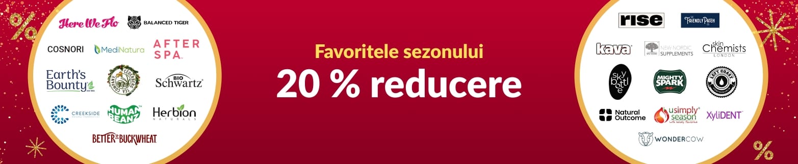 20 % REDUCERE LA FAVORITELE SEZONULUI