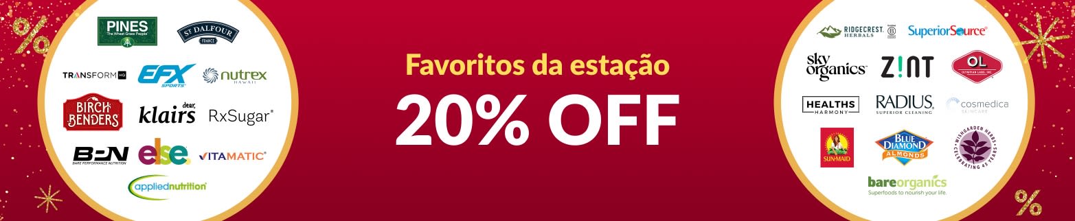 20% OFF FAVORITOS DA ESTAÇÃO