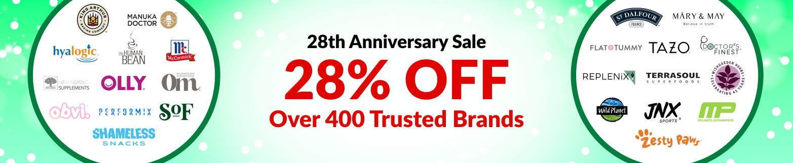 28% OFF OUR TRUSTED BRANDS