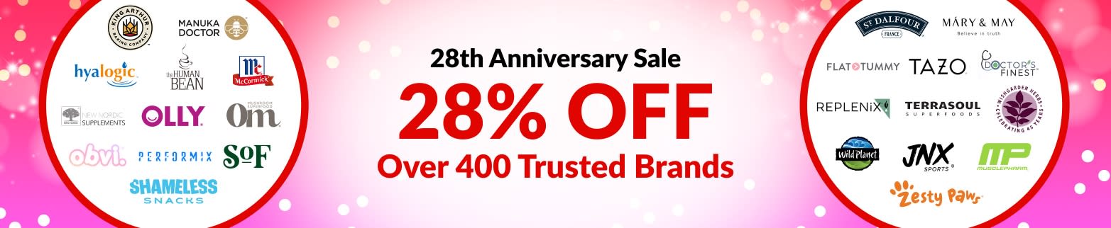 28% OFF OUR TRUSTED BRANDS