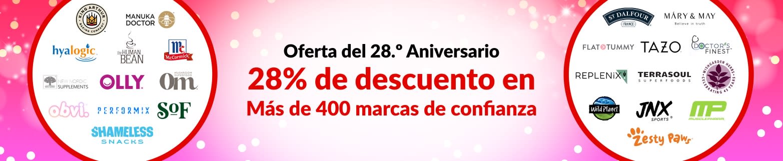 28% DE DESCUENTO EN NUESTRAS MARCAS DE CONFIANZA