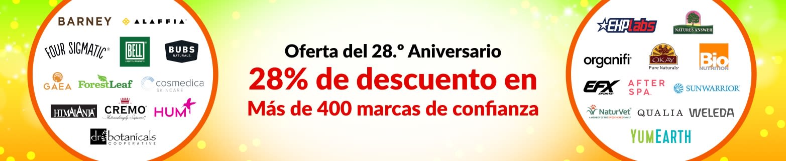 28% DE DESCUENTO EN NUESTRAS MARCAS DE CONFIANZA