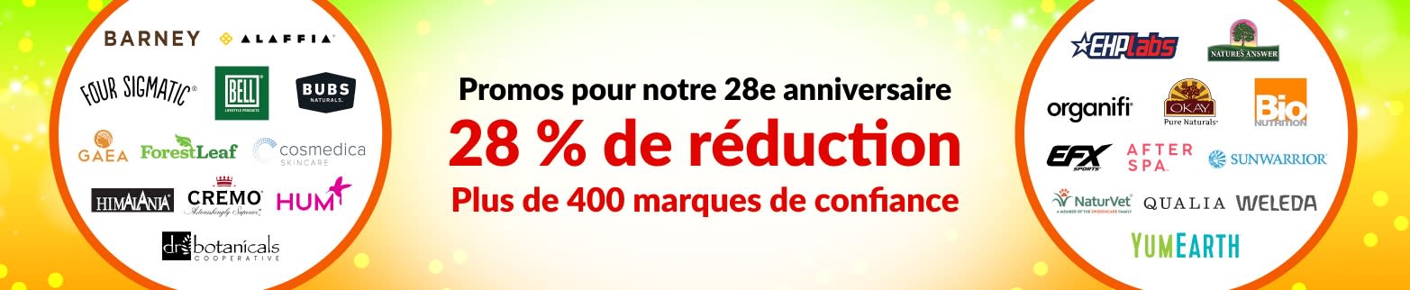 28 % DE RÉDUCTION SUR NOS MARQUES DE CONFIANCE