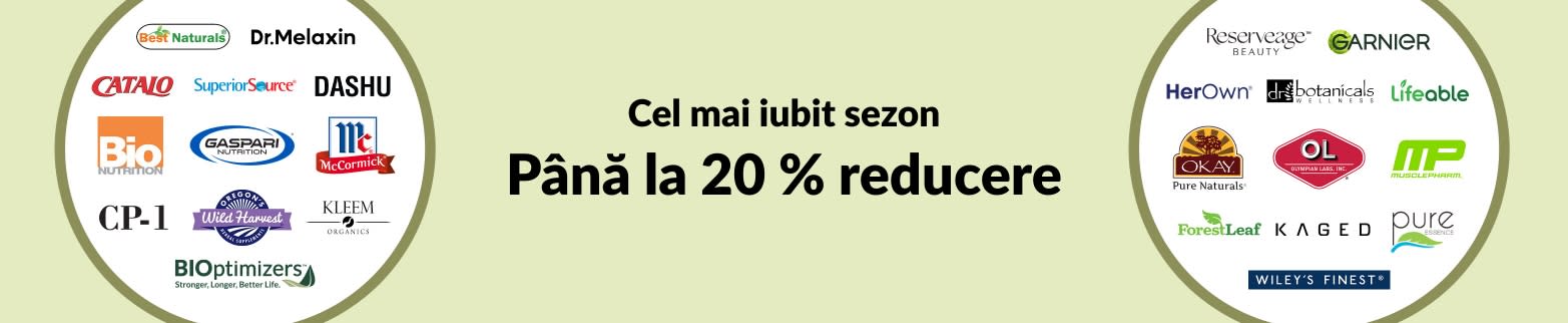Până la 20 % reducere - Cel mai iubit sezon