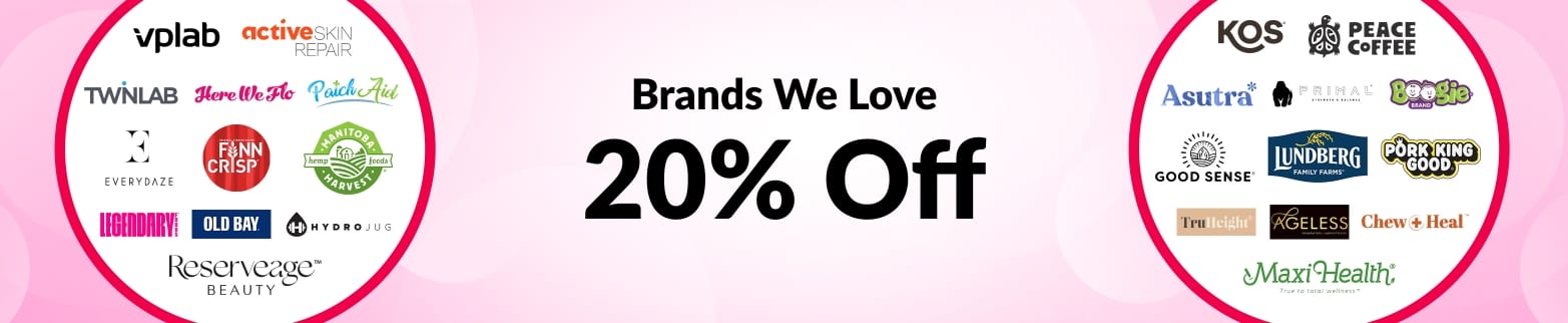 20% OFF BRANDS WE LOVE