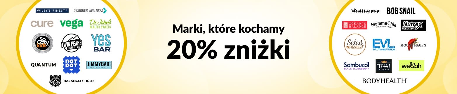 20% ZNIŻKI NA MARKI KTÓRE KOCHAMY