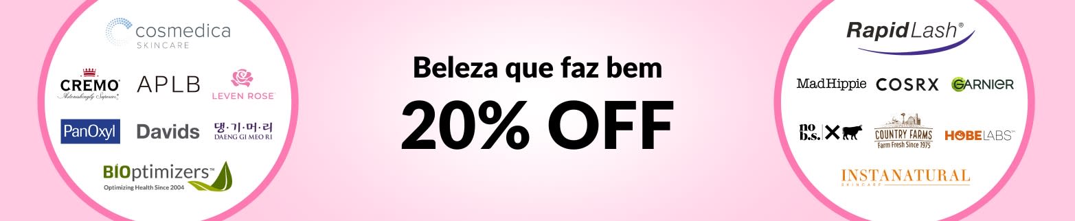 20% OFF BELEZA QUE FAZ BEM