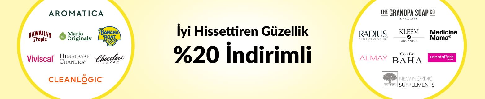 İYİ HİSSETTİREN GÜZELLİK %20 İNDİRİMLİ