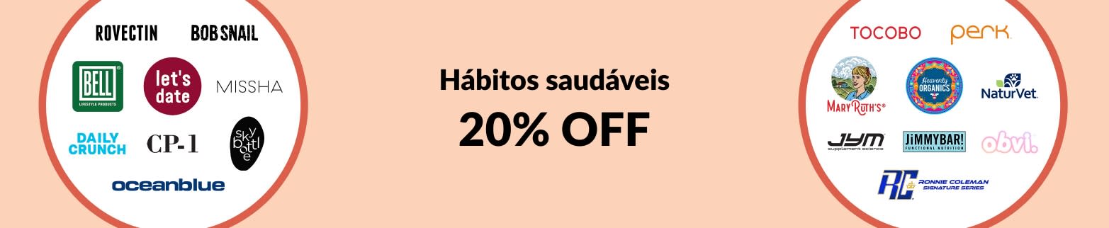 20% OFF nas principais marcas da iHerb.