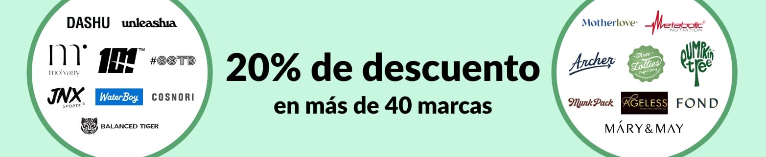 20% de descuento en más de 40 marcas en iHerb.