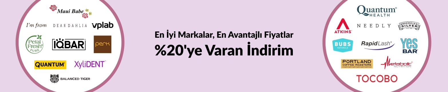 iHerb’te Quantum, Atkins, Dear Dahlia, IQBAR, Petal Fresh, Tocobo ve daha birçok markada %20’ye varan indirim!