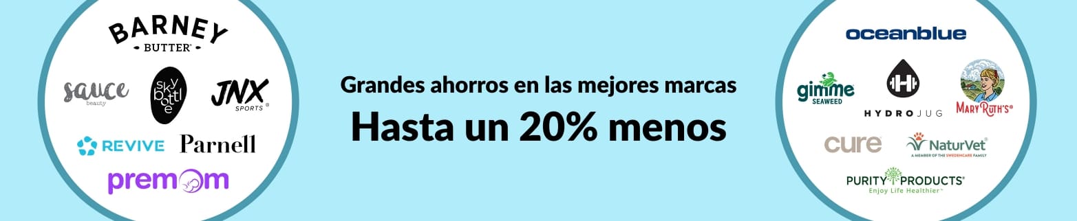 Hasta un 20% menos en las mejores marcas en iHerb.