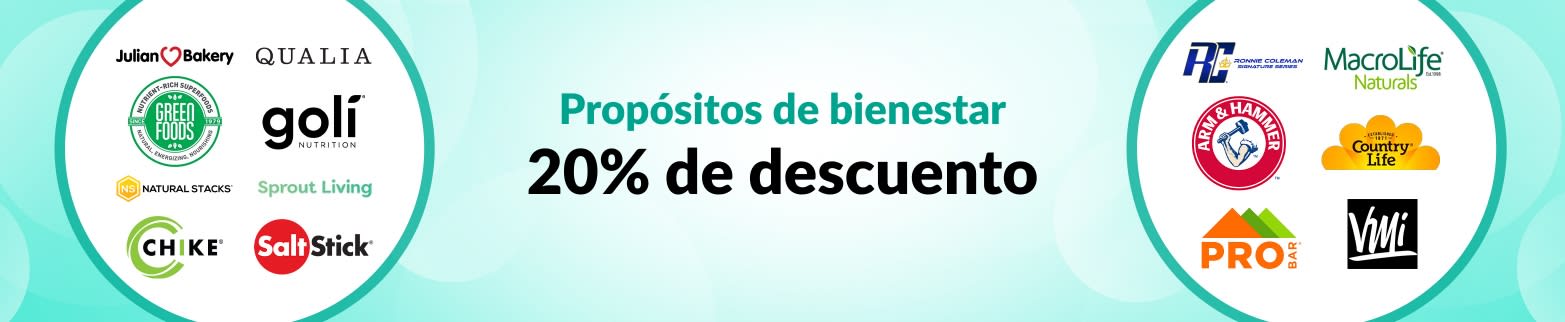 20% DE DESCUENTO EN PROPÓSITOS DE BIENESTAR