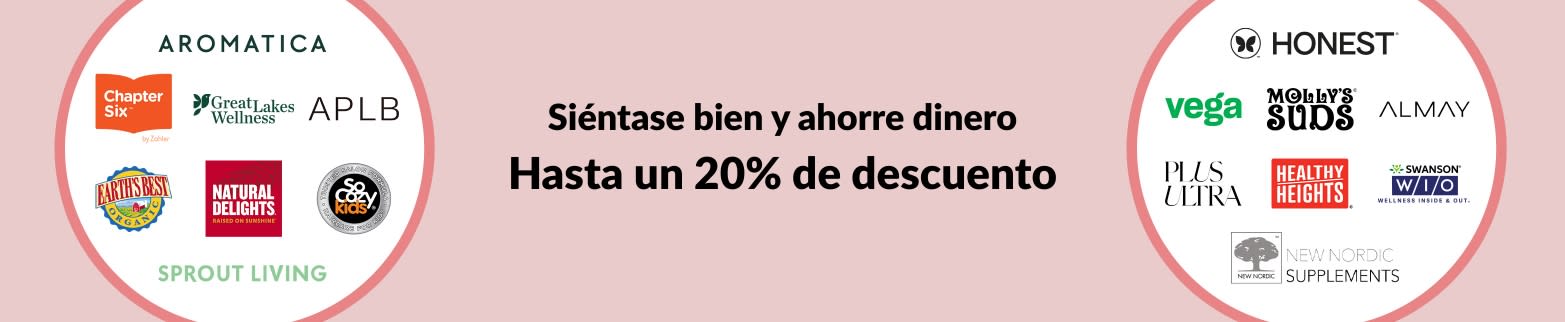 Ahorre hasta un 20% en bienestar