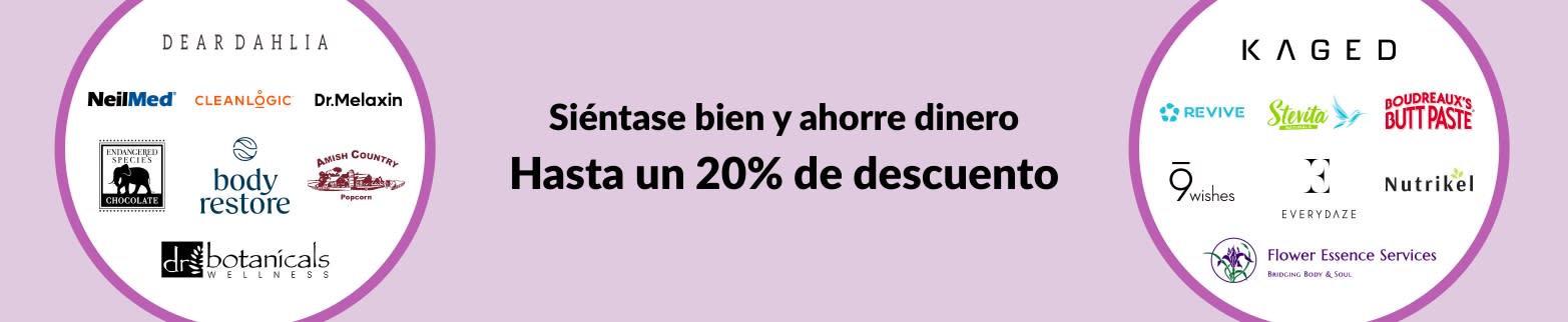 Ahorre hasta un 20% en bienestar