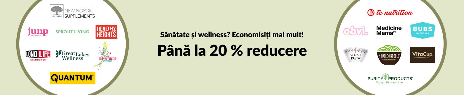 Până la 20 % reducere la produsele de wellness