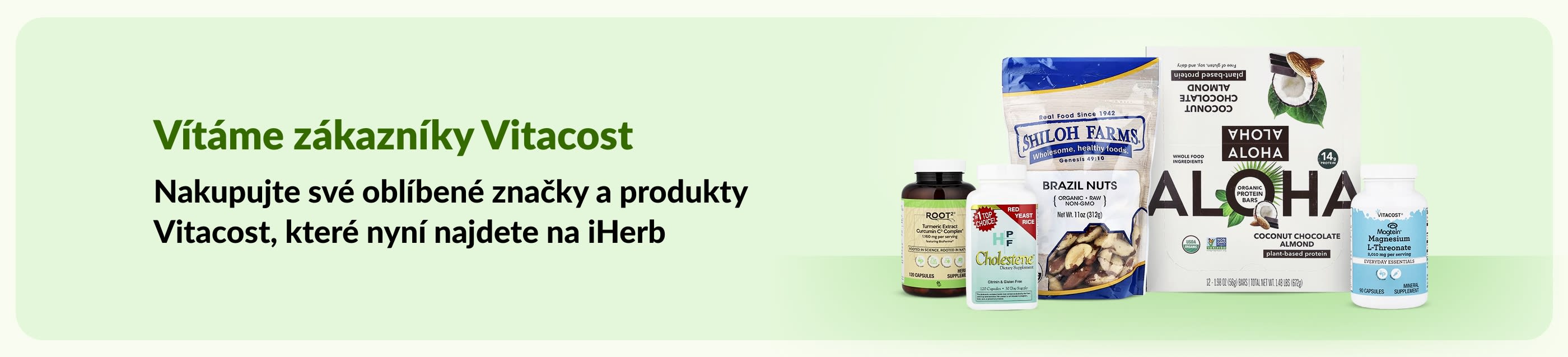 Vítáme zákazníky Vitacost – nakupujte své oblíbené značky a produkty Vitacost, které nyní najdete na iHerb.
