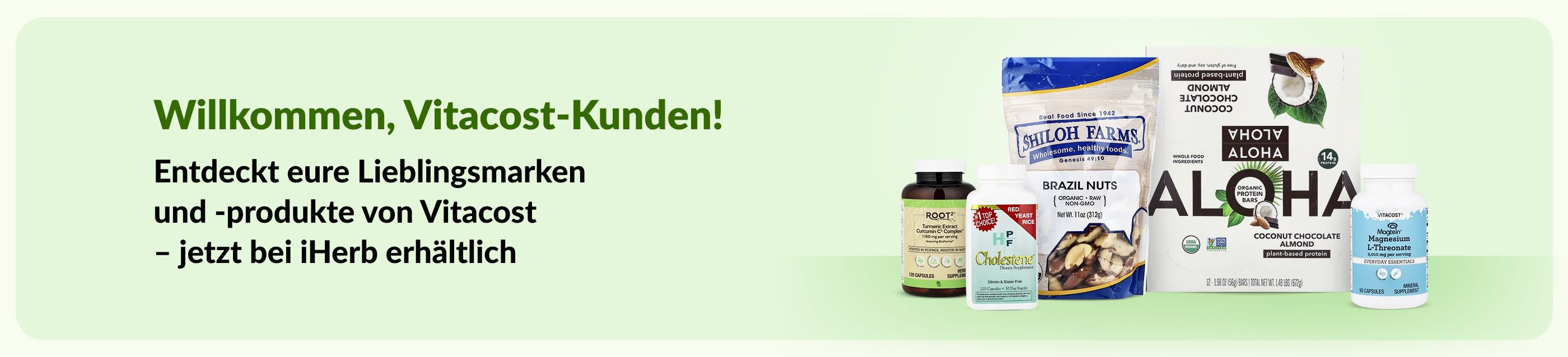 Entdeckt eure Lieblingsmarken und -produkte von Vitacost – jetzt bei iHerb erhältlich
