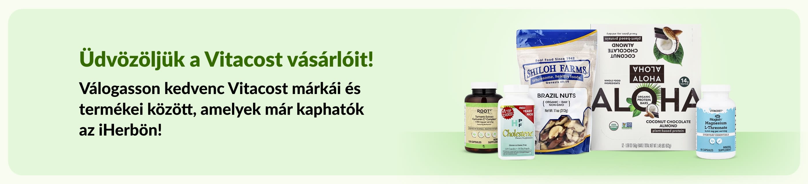 Üdvözöljük a Vitacost vásárlóit! Válogasson kedvenc Vitacost márkái és termékei között, amelyek már kaphatók az iHerbön!
