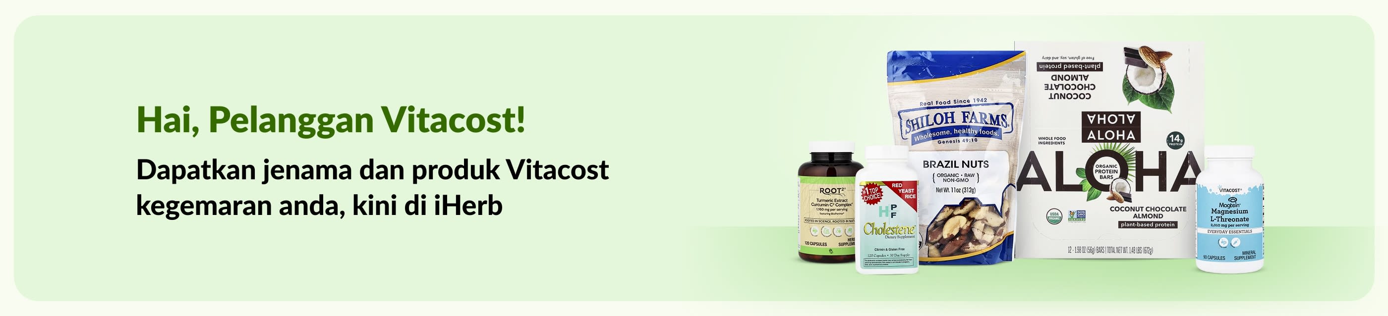 Selamat datang, pelanggan Vitacost! Lihat jenama dan produk kegemaran Vitacost anda, kini di iHerb.
