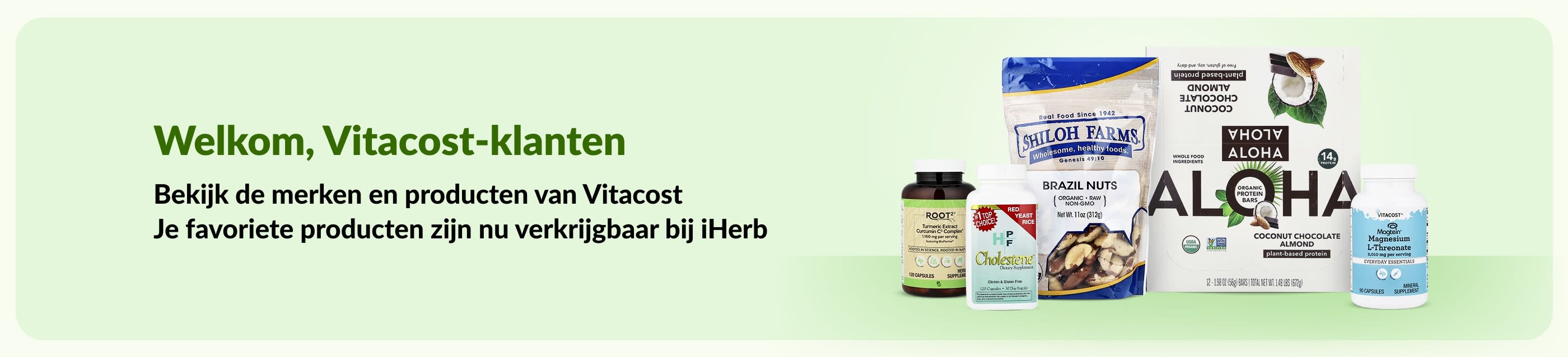 Welkom Vitacost-klanten! Bekijk nu uw favoriete Vitacost-merken en -producten op iHerb.