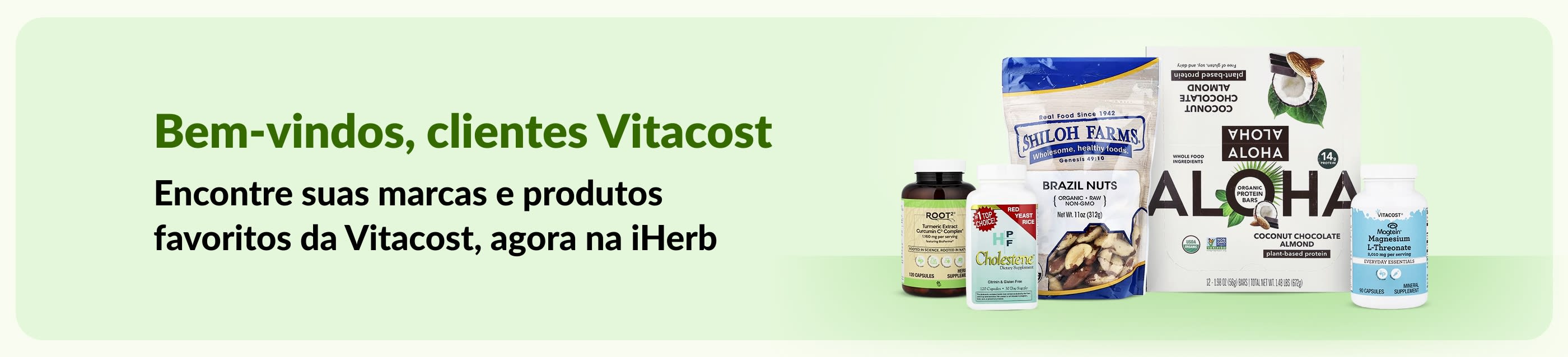 Bem-vindos, clientes Vitacost. Encontre suas marcas e produtos favoritos da Vitacost, agora na iHerb