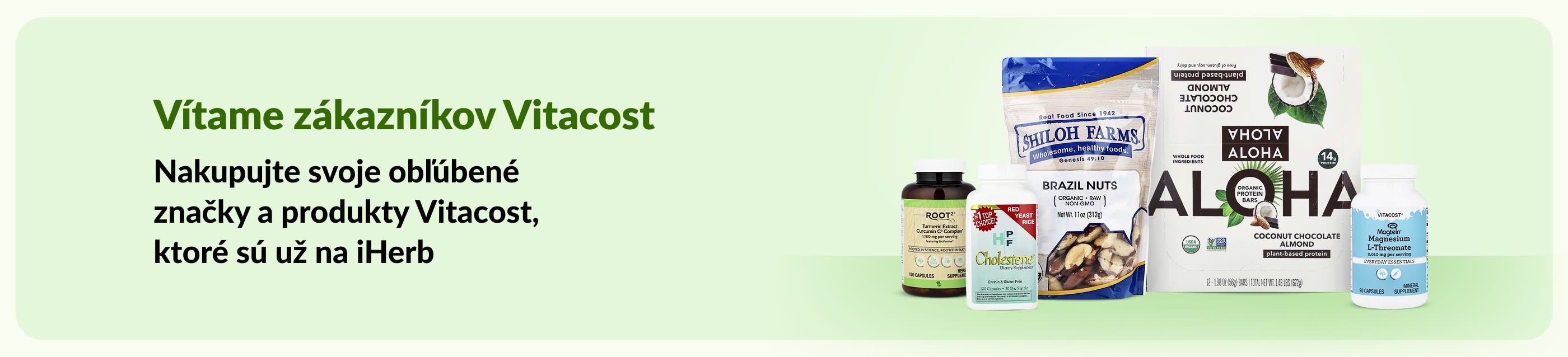 Vítame zákazníkov Vitacost – nakupujte svoje obľúbené značky a produkty Vitacost, ktoré sú už na iHerb.