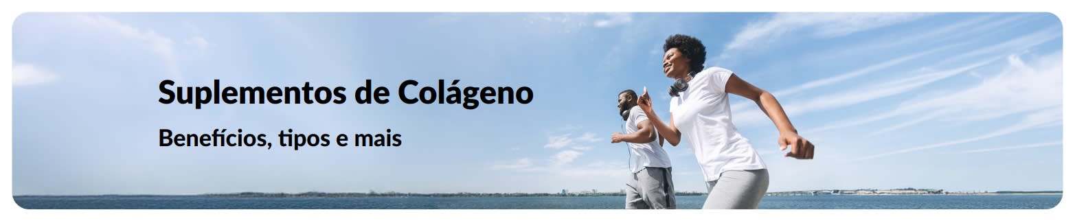 Banner da iHerb promovendo Suplementos de Colágeno.