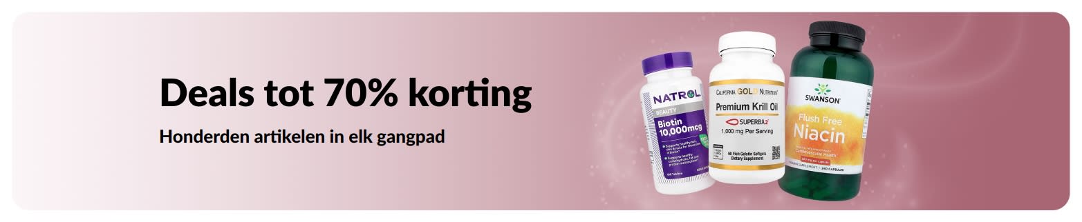 Banner met aanbiedingen tot wel 70% korting