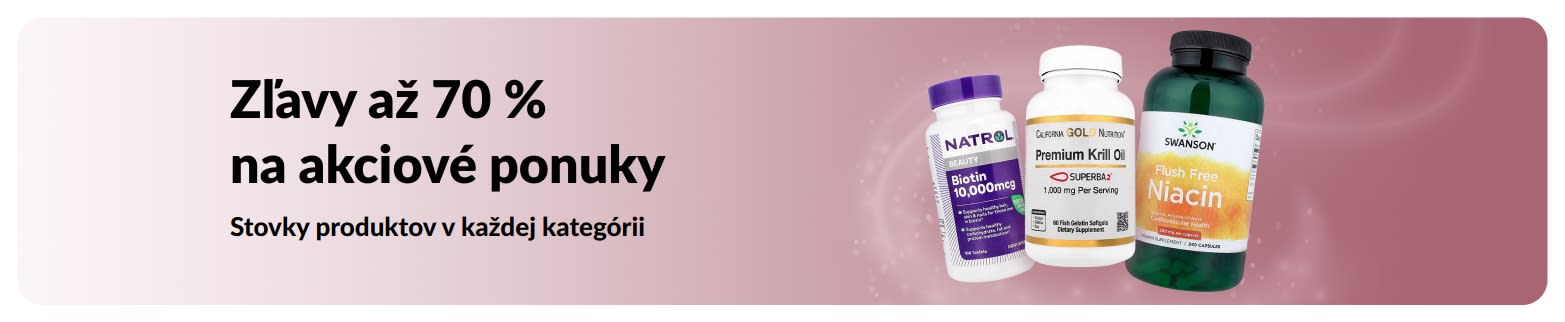 Baner propagujúci 70 % zľavy na akciové ponuky