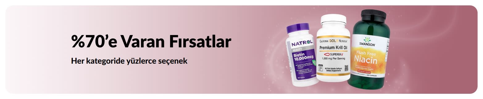 %70’e varan indirim fırsatlarını tanıtan banner.