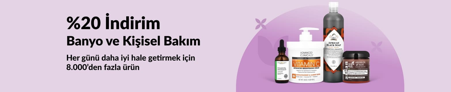 iHerb’de banyo ve kişisel bakım ürünlerinde %20 indirim fırsatı!