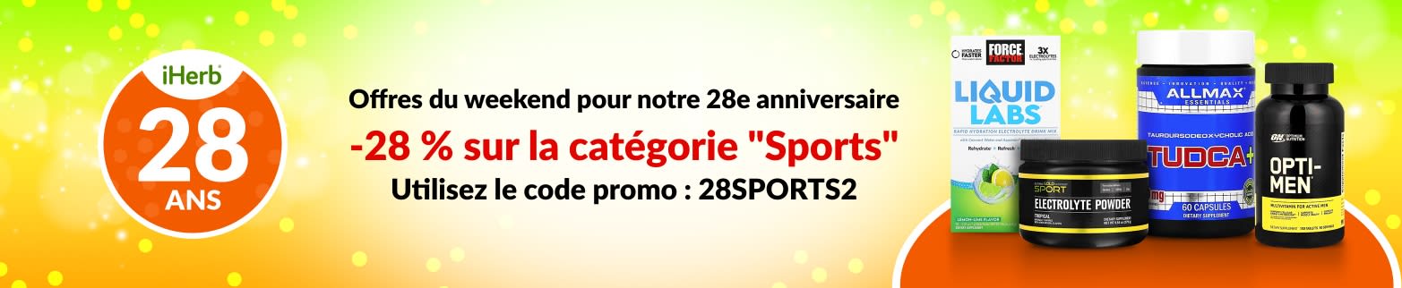 SPORTS 28 % DE RÉDUCTION AVEC LE CODE : 28SPORTS2