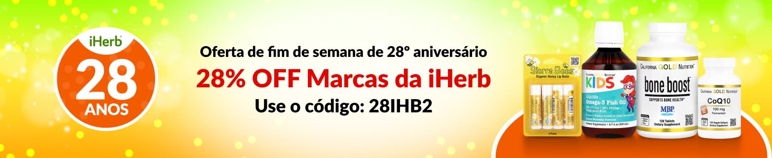 MARCAS DA IHERB 28% OFF C/ CÓDIGO: 28IHB2