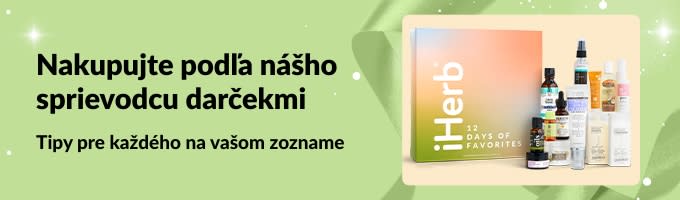 Banner iHerb Wellness darčekový sprievodca s vybranými setmi osobnej starostlivosti a kozmetiky, ideálnymi darčekmi pre každého na vašom zozname.