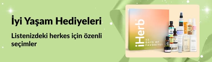 iHerb İyi Yaşam Hediye Rehberi özenle seçilmiş kişisel bakım ve güzellik hediye setlerini içeren banner; listendeki herkes için mükemmel seçenekler sunar.