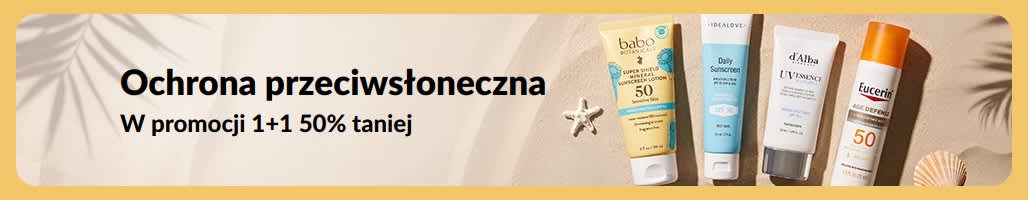 Wyprzedaż produktów przeciwsłonecznych: Kup jeden, drugi otrzymaj 50% taniej!