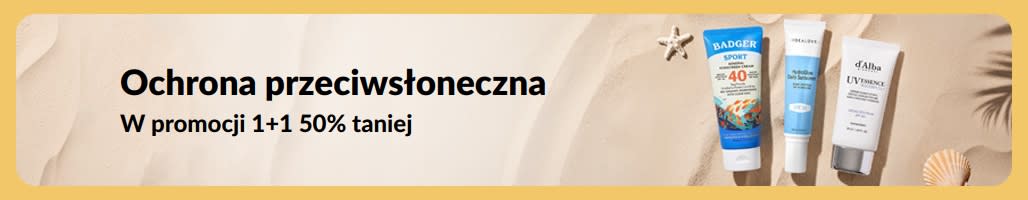 Wyprzedaż produktów przeciwsłonecznych: Kup jeden, drugi otrzymaj 50% taniej!
