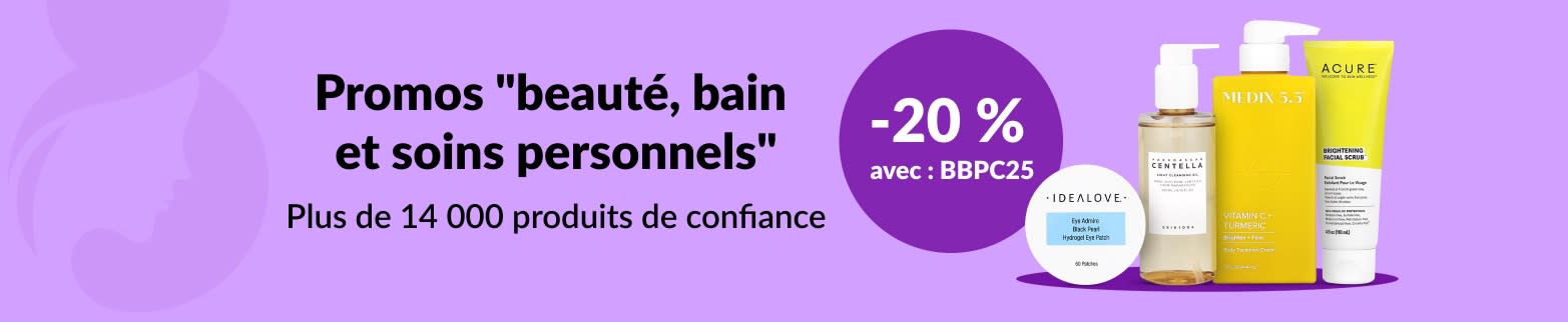 20 % DE RÉDUCTION : BEAUTÉ, BAIN ET PLUS ENCORE